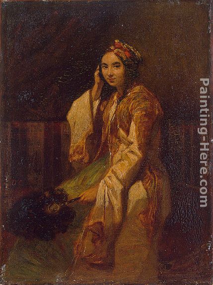 Woman in Oriental Dress painting - Alexandre-Gabriel Decamps Woman in Oriental Dress art painting